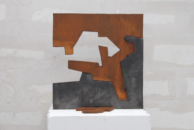 Découpages - 77 Tôle découpée 60 x 63,5 x 40cm